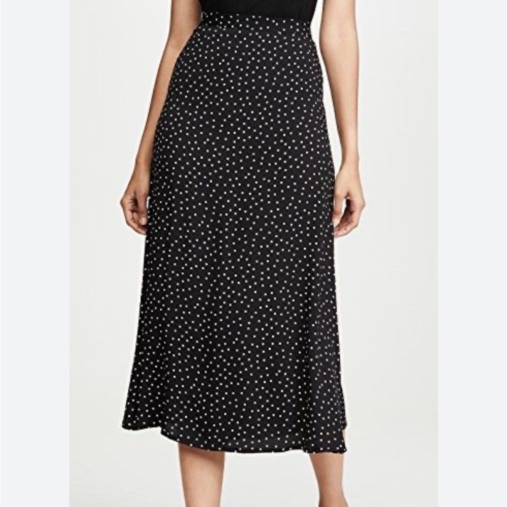 Reformation Bea Skirt in Polka Dot